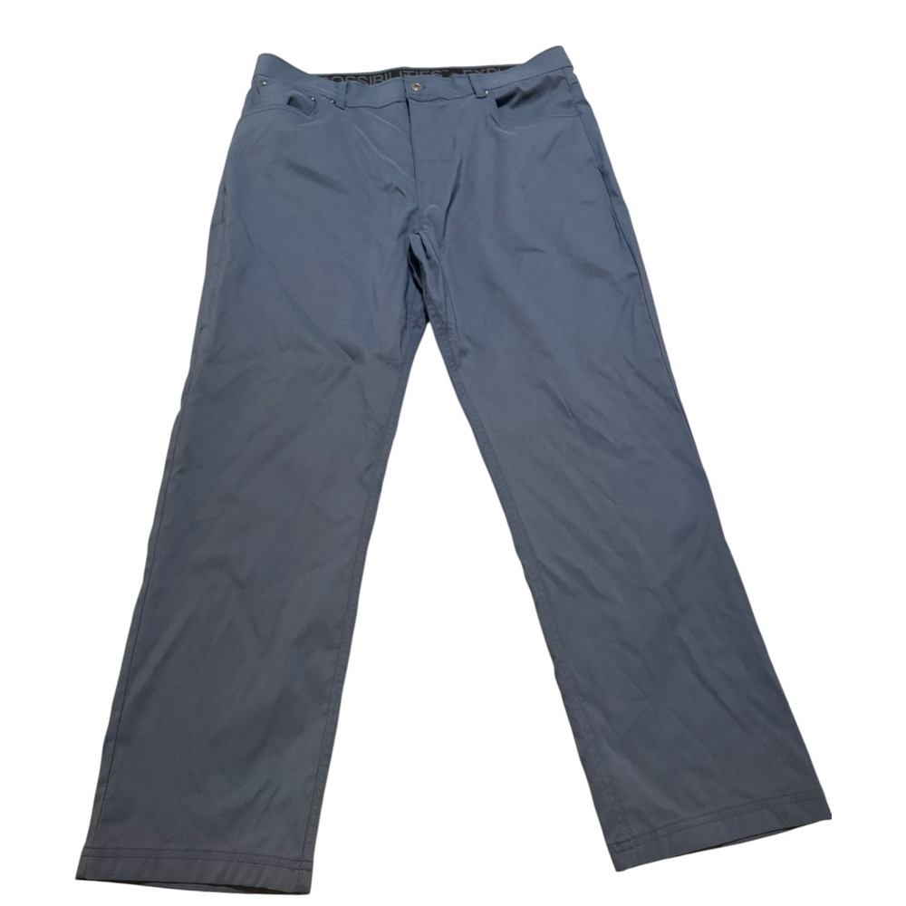 Gerry Mens Adventure Tech Pants Slate Gray Stretch Nylon Hiking 36x30 Outdoor